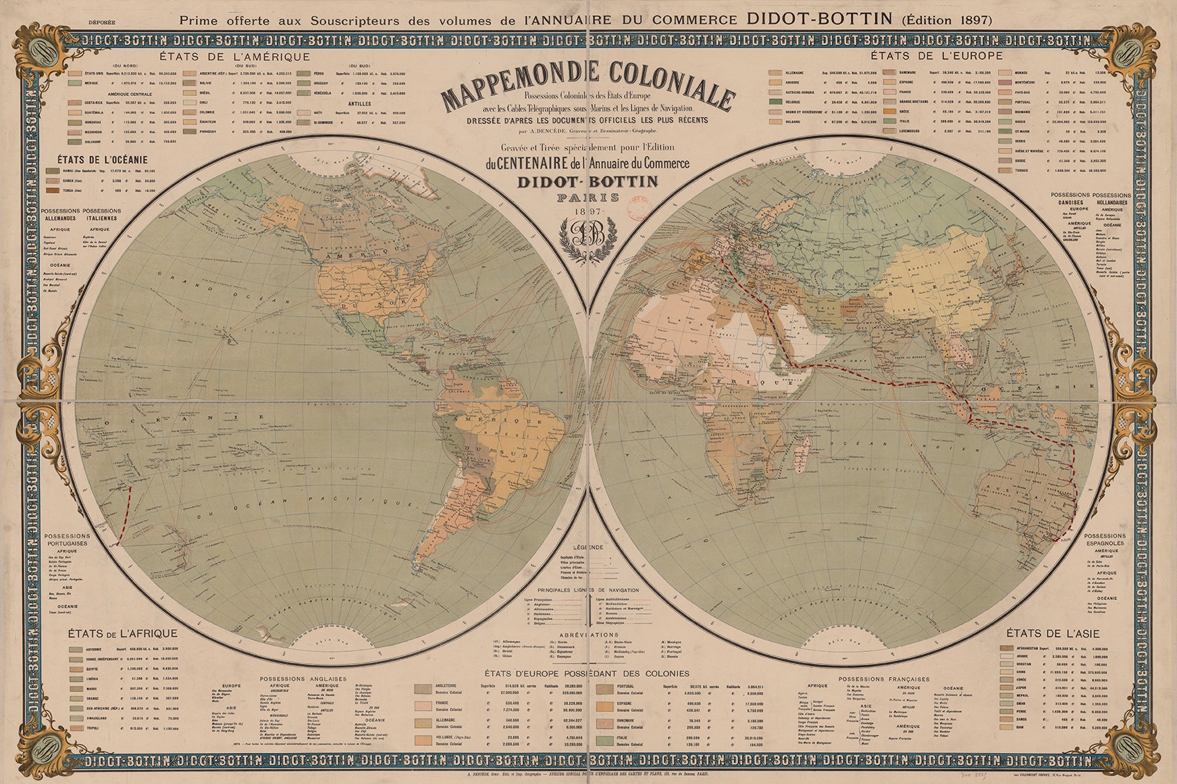 Mappemonde coloniale